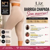 Calça Modeladora Liz 54593 Capri Invisible Cintura Alta Barriga Chapada Sem Marcar