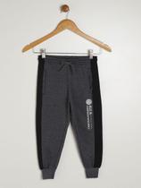 Calça Moletinho Com Punho Infantil Para Menino- CHUMBO/PRETO Calça Moletinho Com Punho Infantil Para Menino- CHUMBO/PRETO