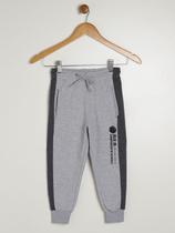 Calça Moletinho Com Punho Infantil Para Menino- MESCLA/PRETO Calça Moletinho Com Punho Infantil Para Menino- MESCLA/PRETO