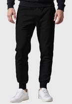 Calça Moletinho Preto Slim Masculina com Bolso Traseiro Conforto e Estilo Benellys