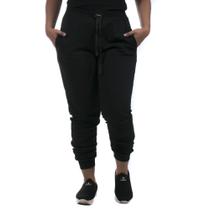 Calca Moletom Calça Lisa Feminino cor Preto Calca Moletom Calça Lisa Feminino cor Preto