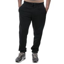 Calca Moletom Calça Lisa Masculino cor Preto