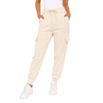 Calça moletom cargo feminina open shock 75378 Calça moletom cargo feminina open shock 75378