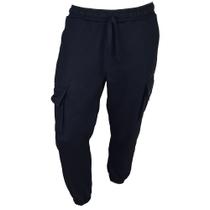 Calça Moletom Cargo Masculina Voorth Jogger Preta - 5661