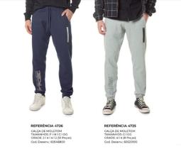 Calça Moletom CDKA Estampada Com Bolso Traseiro Cós de Ribana Masculino Adulto - Ref 4726