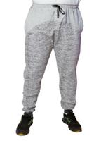 Calça Moletom Cinza com detalhe em Off White Calça Moletom Cinza com detalhe em Off White