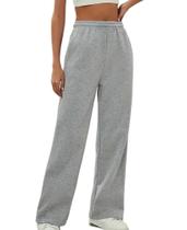 Calça moletom de verão feminina sem bolso para visita em presídio