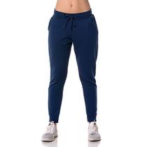 Calça Moletom Feminina Azul Marinho