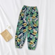 Calça Moletom Feminina Casual Solta - Cintura Elástica e Confortável - Ideal para Verão e Praia