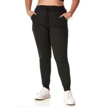 Calça Moletom Feminina Confortável Quentinha Estilosa Macia Moda Frio Casual