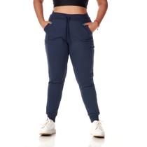 Calça Moletom Feminina Confortável Quentinha Estilosa Macia Moda Frio Casual