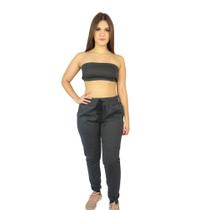 Calça Moletom Feminina flanelada Inverno