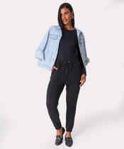 Calça Moletom Feminina Frizo Marisa Preto-49885 Calça Moletom Feminina Frizo Marisa Preto-49885