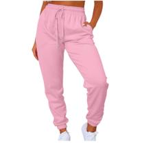 Calça Moletom Feminina Jogger Flanelada Algodão
