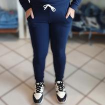 Calça Moletom Feminino Inverno Frio Tecido Malha Crepe Confortável Calça Moletom Feminino Inverno Frio Tecido Malha Crepe Confortável
