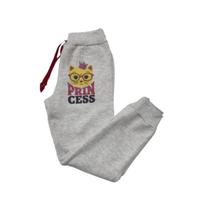 Calça Moletom Flanelado Infantil para Meninas Confortavel Estampada