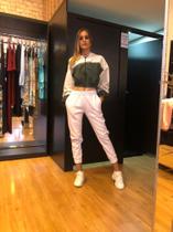 Calça moletom forrada branca
