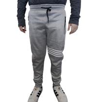 Calça Moletom Forrada Juvenil Com Punho Cor: Cinza Tm :16