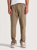 Calça moletom hang loose original zip caqui Calça moletom hang loose original zip caqui