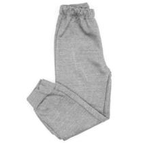 Calça Moletom Infantil flanelado 4 a 8 anos Frio Uniforme Escolar Creche Inverno dia a dia Pijama frio intenso 100 Algodao com Punho bebe Baby Deluxe