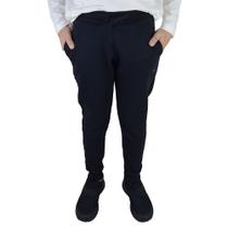 Calça Moletom Infantil Meninos Applicato Preta - APT40