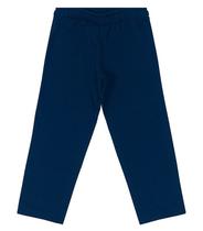 Calça Moletom infantil Rovitex menina - 12 - Azul escuro