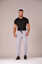 Calça Moletom Inverno Lisa Academia Jogger Slim Masculina Calça Moletom Inverno Lisa Academia Jogger Slim Masculina