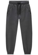 Calça Moletom Jogger Cinza Menino Johnny Fox Calça Moletom Jogger Cinza Menino Johnny Fox
