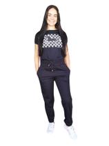 Calça Moletom Jogger Feminina Com Cordão e Elástico