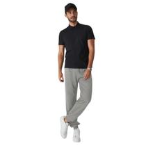 Calça Moletom Jogger Malwee Masculina Ou Unisex Básica Com Bolso E Punho