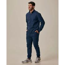 Calça Moletom Jogger Masculina Malwee Ref. 97720 Cor:Azul MarinhoTamanho:GG