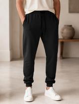 Calça Moletom King&Joe Básica Preto Tamanho:40Cor:Preto Calça Moletom King&Joe Básica Preto Tamanho:40Cor:Preto