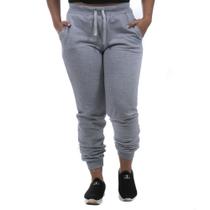 Calça Moletom Lisa Feminina cor Cinza Calça Moletom Lisa Feminina cor Cinza