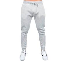 Calça Moletom Lisa Masculino Academia Slim