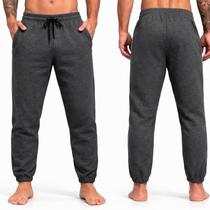 Calça Moletom Masculina com Bolsos na cor Cinza Tamanho G Calça Moletom Masculina com Bolsos na cor Cinza Tamanho G