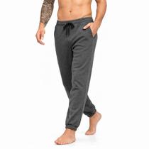 Calça Moletom Masculina com Bolsos na cor Cinza Tamanho GG