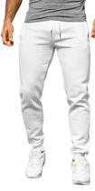 Calça moletom masculina cor branca pelúciada barra com punhos e 2 bolsos Calça moletom masculina cor branca pelúciada barra com punhos e 2 bolsos