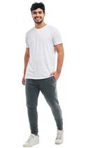 Calça Moletom Masculina Jogger Slim Fit Básica Lisa Calça Moletom Masculina Jogger Slim Fit Básica Lisa