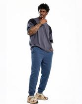 Calça Moletom Masculina Plus Size G2 G3 Azul Conforto e Estilo Moderno