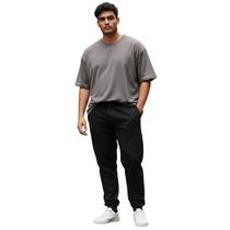 Calça Moletom Masculina Plus Size Jogger Slim Extra Grande