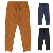 Calça Moletom Molinê Jogger Escolar Infantil Juvenil Inverno Fio Quente Brandili
