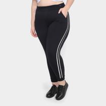 Calça Moletom Plus Size Maelle Feminina