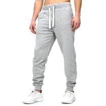 Calça Moletom Punho Street Sport Masculina Dia a Dia Macia