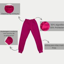Calça Moletom Rosa Pink para Menina Flanelada, Macia e Ideal para o Inverno Calça Moletom Rosa Pink para Menina Flanelada, Macia e Ideal para o Inverno
