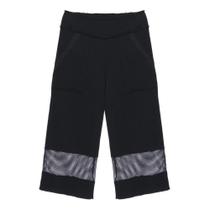 Calça Moletom Tela Preto Calça Moletom Tela Preto
