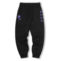 Calça Moletom Unissex Estilosa Moderna Frio Confortavel Macia Inverno Tendencia Casual Japonês Flor Efemera Calça Moletom Unissex Estilosa Moderna Frio Confortavel Macia Inverno Tendencia Casual Japonês Flor Efemera