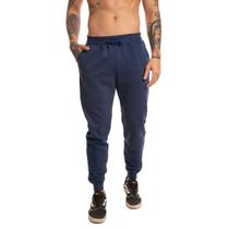 Calça Moletom Unissex Lisa Com Bolsos Sem Estampa Inverno