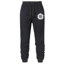 Calça Moletom Unissex Sobrenatural Serie TV Peluciado Supernatural Com Bolso