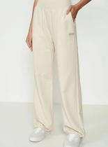 Calca moletom wide-leg cream Calca moletom wide-leg cream