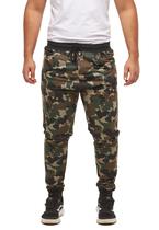 Calça moleton camuflado skinny slim sport luxo